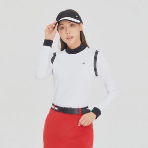[레노마골프]여성 어깨 사선지퍼 하이넥 티셔츠 RWTHK7151-101