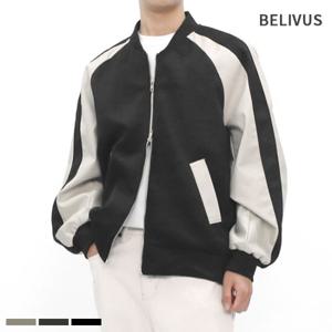 [빌리버스] 남성 바시티 자켓 레이서 점퍼 집업 아우터 BRV110