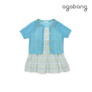 [아가방]란 메리가디건원피스세트(BLUE) 01Q324059