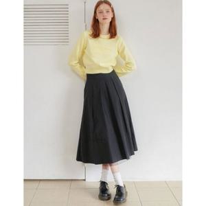 올리브데올리브 (OW4XS434) 밑단레이스디테일 플레어롱스커트 OLIVE  DES  OLIVE