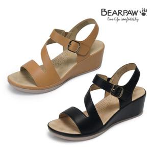 베어파우(BEARPAW) MAZIE  여성 웨지 샌들  2종 택 K2811QB-W