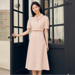 (JJ지고트) 재킷 스타일 볼륨 슬리브 원피스 GP4P0OP451