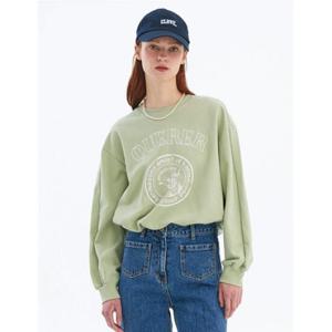 올리브데올리브 (OW4SE162) 스트링디테일 빅프린팅맨투맨티셔츠 OLIVE  DES  OLIVE