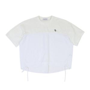 [코데즈컴바인] 심볼자수 우븐배색 반팔티셔츠 (CJB-TS525W5)