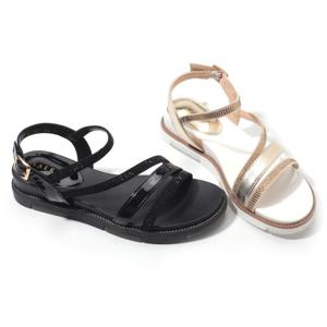 [세라]C23S407 블랙 화이트 샌들 4CM