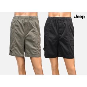 Jeep [지프] JP2PTU892 (공용) 밴딩 카고포켓 데일 반바지 팬츠
