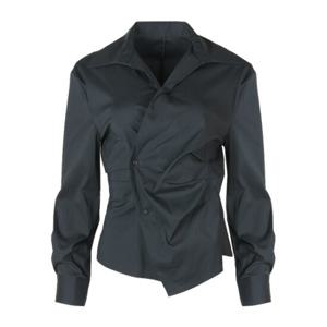 [파슨스] Pintuck Wrap Button Blouse   [PW2R9BL04]