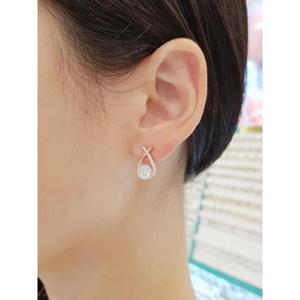 볼라레 세이브존01 댄디 큐빅 라인 볼드 귀걸이 spe716