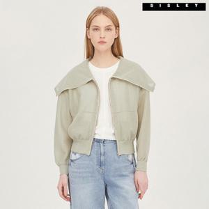 [시슬리] 빅카라 집업 니트 가디건 SAKC32331_LK