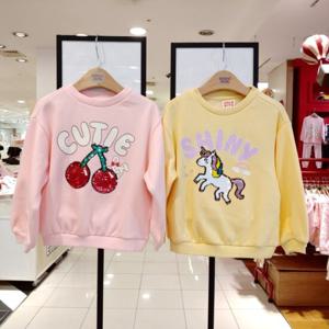 코코리따 데일리 융기모 스팽글 스웻티셔츠CEMA24TE7