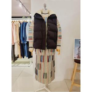 포커스 니트카라패딩조끼 (FW4J3VT3141)