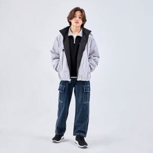 기모 와이드 카고 데님 (2컬러) ULTJ24T05