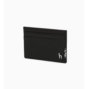 [헤지스ACC] 블랙 체크장식 소가죽 카드홀더 HJHO5E286BK