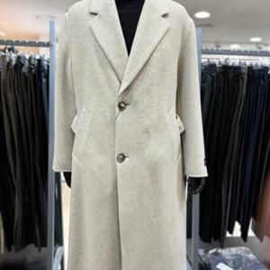 [레노마 옴므]F/W 그레이 캐시미어 세미 오버 롱코트 OLMBH81