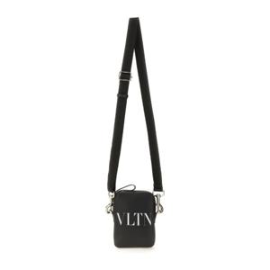 발렌티노 블랙 레더 VLTN 스몰 크로스 백 5Y2B0943WJW 0NI