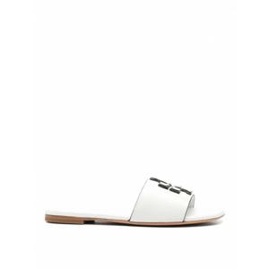 [TORY BURCH] 여성 샌들 Eleanor 레더 플랫 149466109 화이트 /8