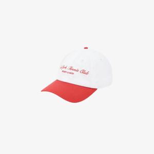 스포티앤리치 테니스 엠브로이더 볼캡 화이트 공용 AC039S406NW