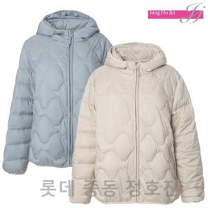 [정호진]물결 퀄팅 덕 다운 숏 패딩 점퍼 JI4D101P