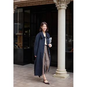 올리브데올리브 (OW4WHA56) 퍼프소매포인트 핸드메이드싱글롱코트 OLIVE  DES  OLIVE