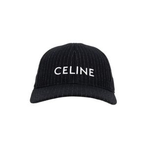셀린느 로고 스트라이프 볼캡 모자 2AUS9495R 38CE BLACK