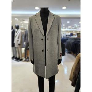 바쏘옴므 세이브존03 바쏘옴므 24F/W 라이트그레이 캐시미어 블렌드 싱글 체스터코트 WSYAG4CA05AGRA