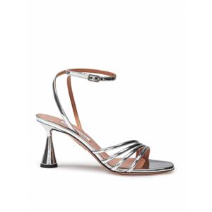 [AQUAZZURA] 여성 샌들 인 미러 이펙트 레더 LTRMIDS0SSYCCC 실버 /8
