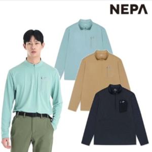 [네파]남성 기능성 마운틴 포켓 긴팔 집업 티셔츠 7I15403