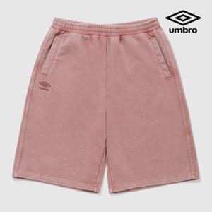 [엄브로] 워시드 니트 레터링 6부 반바지 UQ121CHP23 RPK
