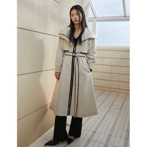 [에고이스트]배색해리트렌치형롱점퍼 ER2TC800