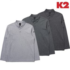 K2 시그니처 자가드 긴팔 폴로 KMP23265 양말증정
