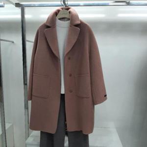 후라밍고 DP01 헤링본 하프기장 코트 F90234010