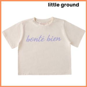 [리틀그라운드8] 봉테비앙(75118-332-02)세미크롭코지티셔츠 아동상의 선물 데일리 반팔 아우터 봄신상