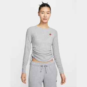 나이키긴팔티 EQJ HV8728-063 나이키 스포츠웨어 여성 골지 긴팔 크롭 탑