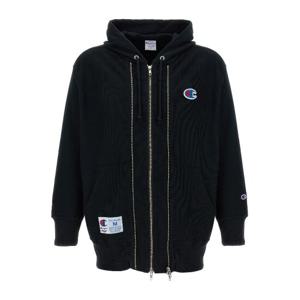 언더커버 챔피언 X 브러시드 코튼 후드 집업 UC1E4811 BLACK