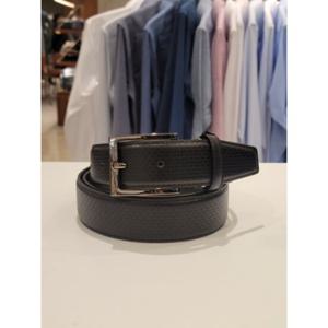 (FPSBE1303BK) (포체벨트)  블랙 밴드짜임포인트 남성소가죽 수동벨트