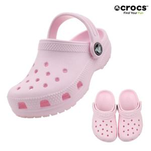 크록스 CROCS 클래식 클로그 토들러 206990-6ZW 핑크 밀크