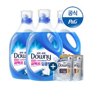 다우니 세탁세제 액체형 퍼펙트딥클린 1.8Lx3 + 200MLx2증정