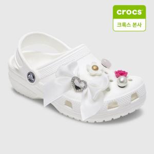 [크록스 본사] 크록스 지비츠  엘레강스 화이트 5개 세트 (10013678)