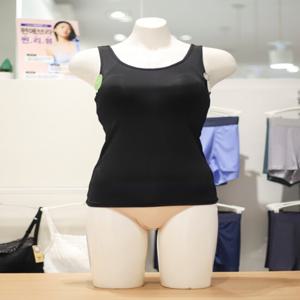 [애니바디] 인견 런닝형 브라탑 런닝 ANVT24A06 BK
