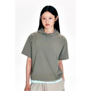 코오롱스포츠  여성 반팔 후디 (SET UP) TVTCM24696GKH