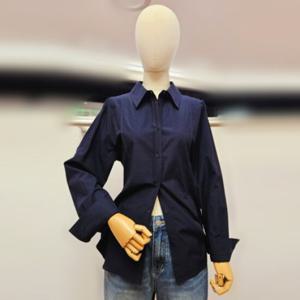 [부루앤쥬디] BBRDSH110P 여성 백 리본 포인트 셔츠 (바이오워싱)