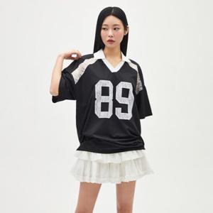 [LAP] 랩 89레이스 배색 박시티셔츠 2컬러 (AR1CT360)