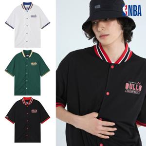 NBA N242TS066P 공용 오버핏 팀 유나이티드 반팔 유니폼 셔츠 가디건 STG