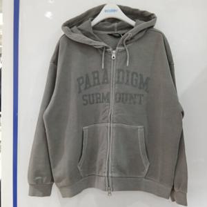 [에꼴리에][모다부평]루즈핏피그먼트투웨이후드집업/25A3103GY
