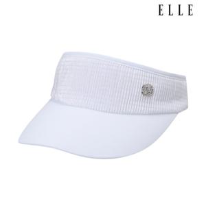 [엘르골프]플리츠 소재믹스 썬바이저 (여) 6L27451_100