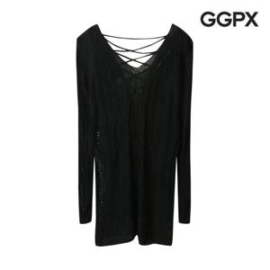 GGPX  아일렛 펀칭 롱 니트 (GP3KP015F)
