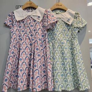 치크 DP01 리본카라 냉감프린트원피스 CKOW2542G