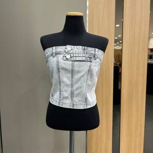 [에고이스트]절개슬림스모킹뷔스티에데님베스트 EQ2DV560