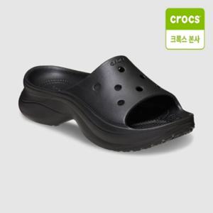 [크록스 본사] 베이 슬라이드 블랙 211108-001