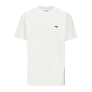 오베이 화이트 로고 디테일 반팔 티셔츠 22MC0001357 WHT